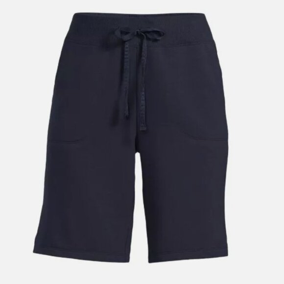 NWT Athletic Works Women's Bermuda Shorts Navy XXXL 3XL - Picture 1 of 4